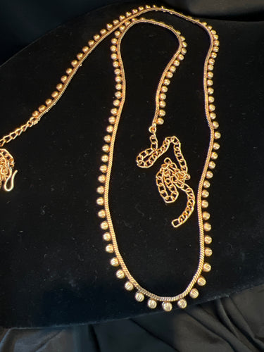 Matte Gold Finish Waist Chain