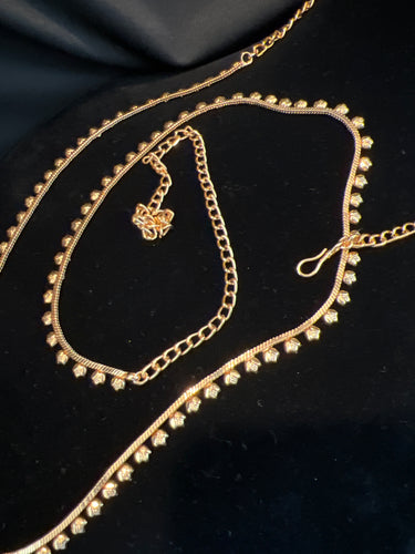Matte Gold Finish Waist Chain