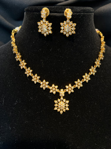 Matte Gold Finish Necklace