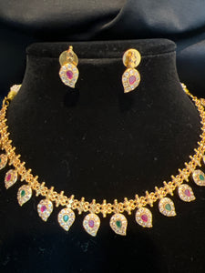 Matte Gold Finish Necklace