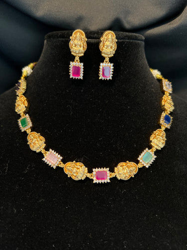 Matte Gold Finish Necklace