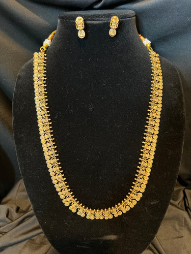 Antique Finish Lakshmi Haaram